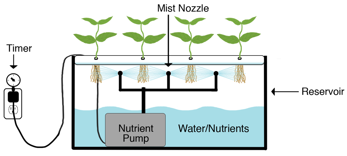 Sistemas de cultivo aeropónico